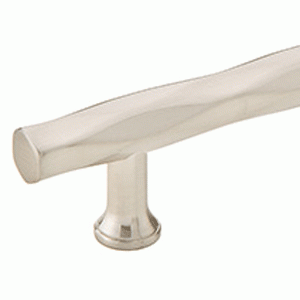 EMTEK 5 1/2 Inch (3 1/2 Inch c-c) Solid Brass Tribeca Pull (Brushed Nickel Finish)