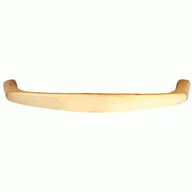 COPPER MOUNTAIN HARDWARE 5 1/2 Inch Overall (5 Inch c-c) Traditional Solid Brass Pull (Lacquered Brass Finish)