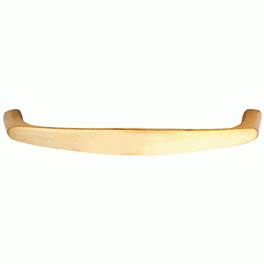 COPPER MOUNTAIN HARDWARE 5 1/2 Inch Overall (5 Inch c-c) Traditional Solid Brass Pull (Polished Brass Finish)