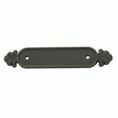 EMTEK 5 1/4 Inch (3 Inch c-c) Tuscany Bronze Back Plate (Medium Bronze Finish)