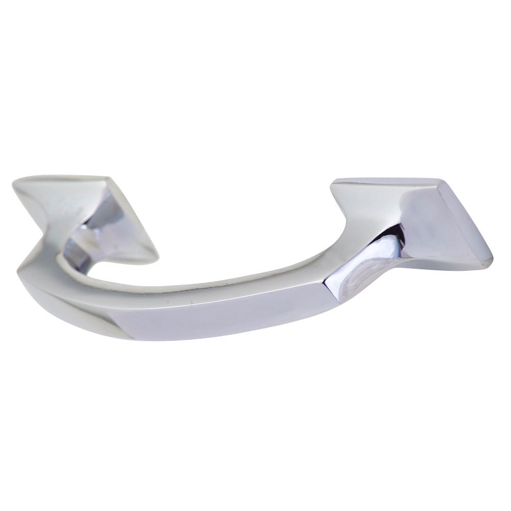 COPPER MOUNTAIN HARDWARE 5 1/4 Inch Modern Cabinet Handle Pull (Polished Chrome Finish)