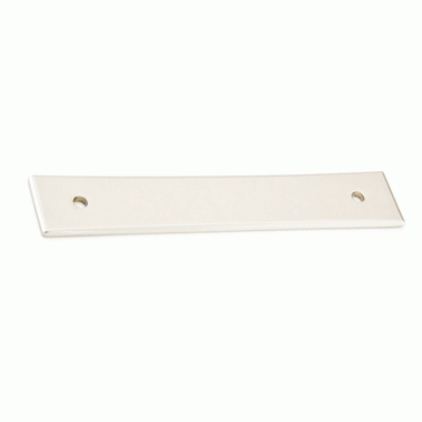 EMTEK 5 1/8 Inch (4 Inch c-c) Neos Back Plate (Polished Nickel Finish)