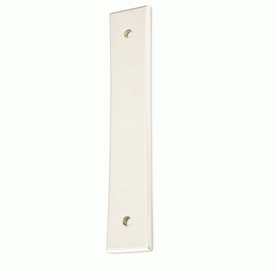 EMTEK 5 1/8 Inch (4 Inch c-c) Neos Back Plate (Polished Nickel Finish)