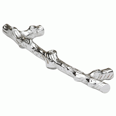 COPPER MOUNTAIN HARDWARE 5 5/8 Inch Tree Branch Cabinet Pull (Polished Chrome Finish)