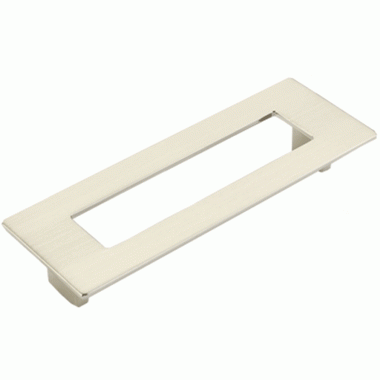 SCHAUB 5 7/8 Inch (5 Inch c-c) Finestrino Rectangle Pull (Brushed Nickel Finish)