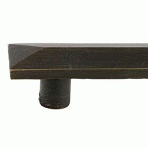 EMTEK 5 Inch (3 1/2 Inch c-c) Sandcast Bronze Pyramid Pull (Medium Bronze Finish)