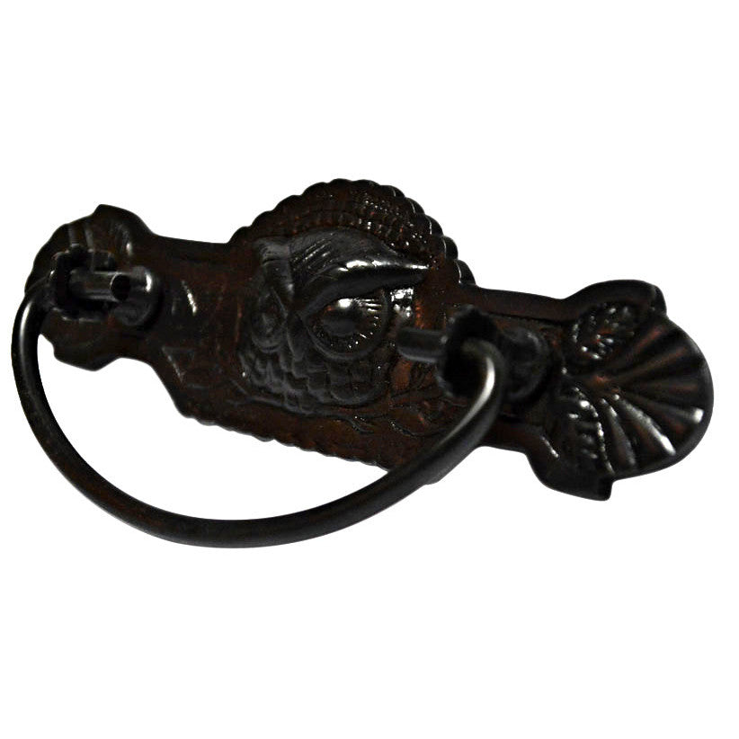 COPPER MOUNTAIN HARDWARE 5 Inch (3 Inch c-c) Eastlake Owl Bin Pull (Oil Rubbed Bronze Finish)