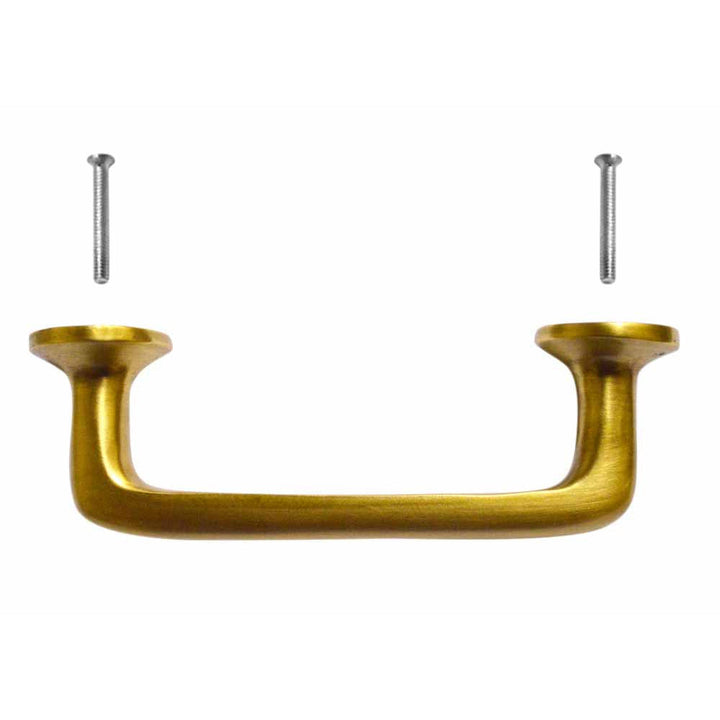 Copper Mountain Hardware 5 Inch (4 Inch c-c) Traditional Solid Brass Cabinet Pull (Antique Brass Finish)