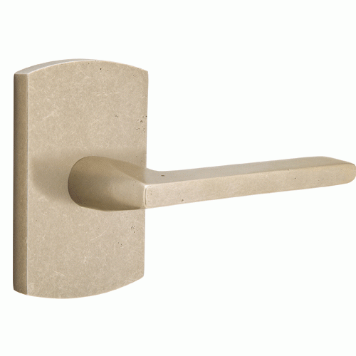 EMTEK Emtek Solid Brass Sandcast Lariat Lever With Rounded Rectangular Rosette