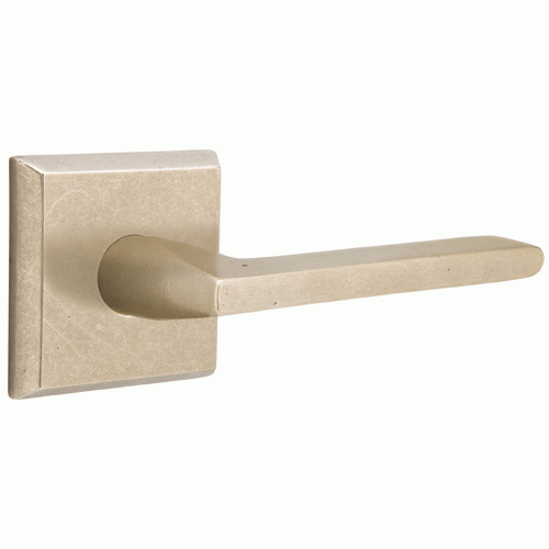 EMTEK Emtek Solid Brass Sandcast Lariat Lever With Square Rosette