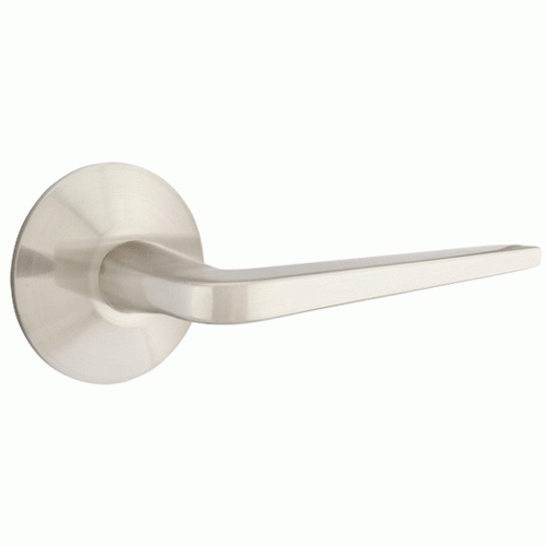 EMTEK Solid Brass Athena Lever With Modern Rosette (Several Finish Options)