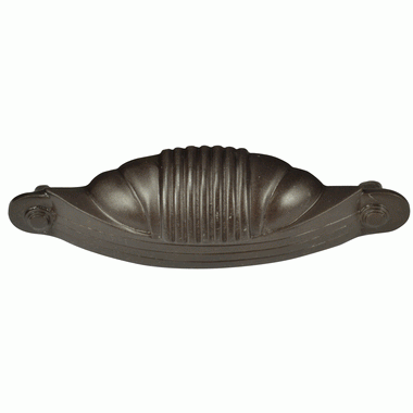 COPPER MOUNTAIN HARDWARE 5 Inch Overall (4 Inch c-c) Solid Brass Marquee Pull (Oil Rubbed Bronze Finish)