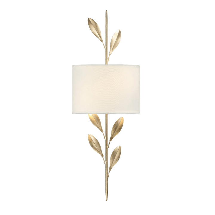 Broche 2 Light Antique Gold Sconce Crystorama