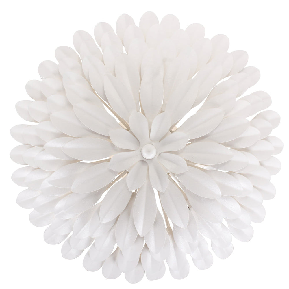 Crystorama Crystorama Broche 4 Light Matte White Semi Flush Mount