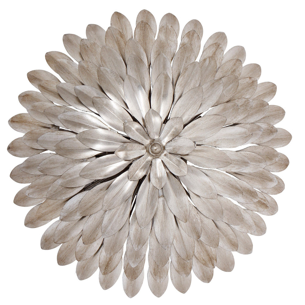 Crystorama Crystorama Broche 4 Light Antique Silver Semi Flush Mount