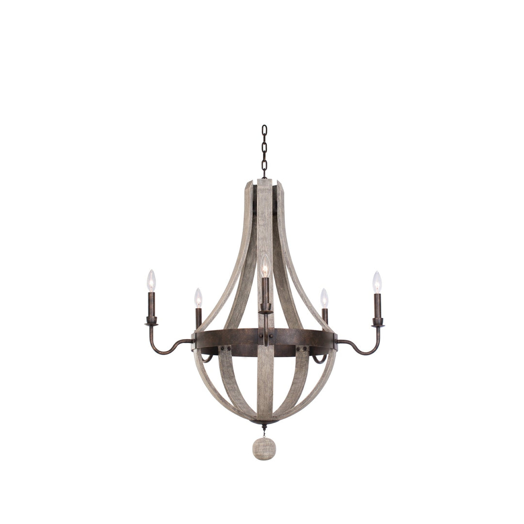 Kalco Harper 5 Light Chandelier