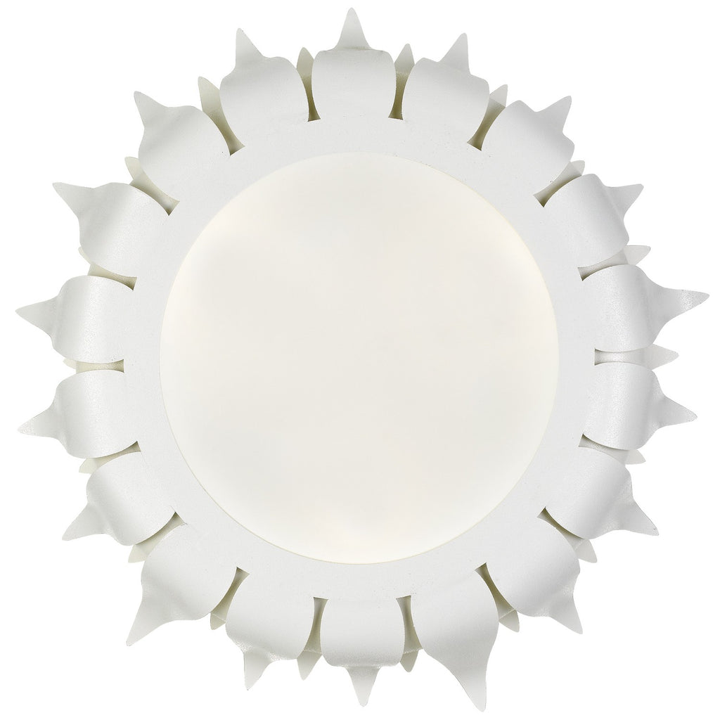 Crystorama Crystorama Broche 3 Light Matte White Flush Mount