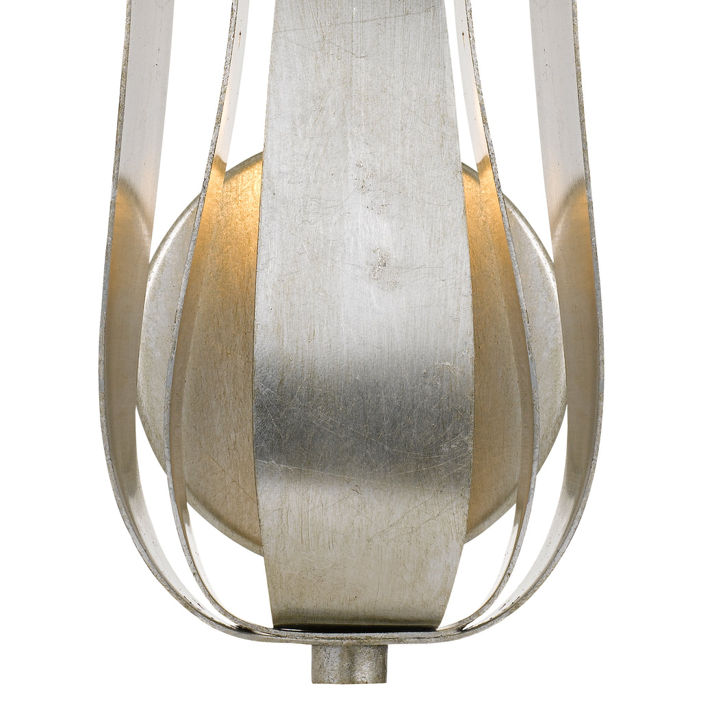 Crystorama Crystorama Broche 1 Light Antique Silver Sconce