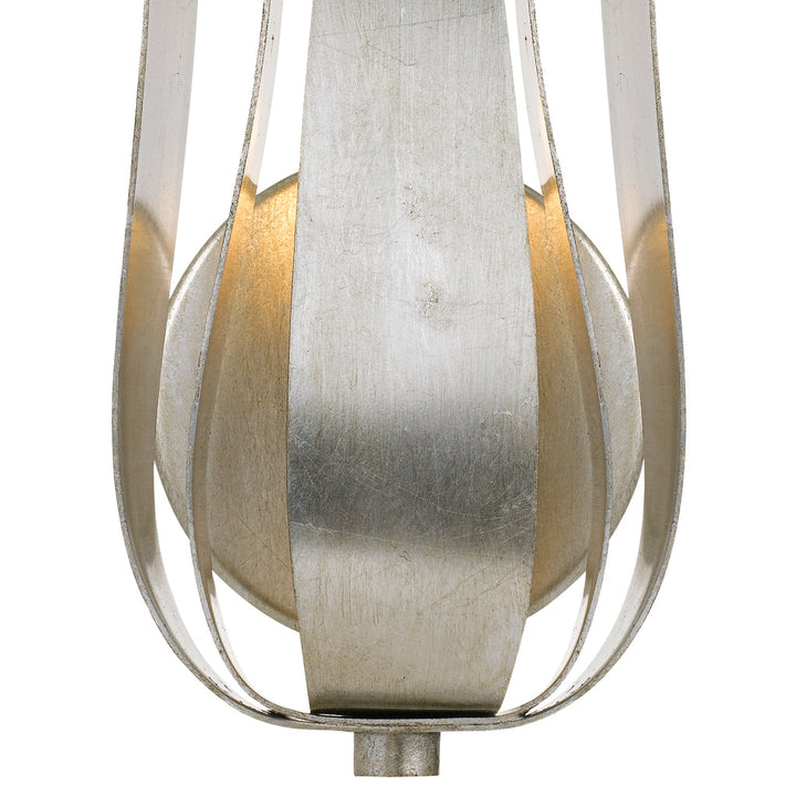 Crystorama Crystorama Broche 1 Light Antique Silver Sconce