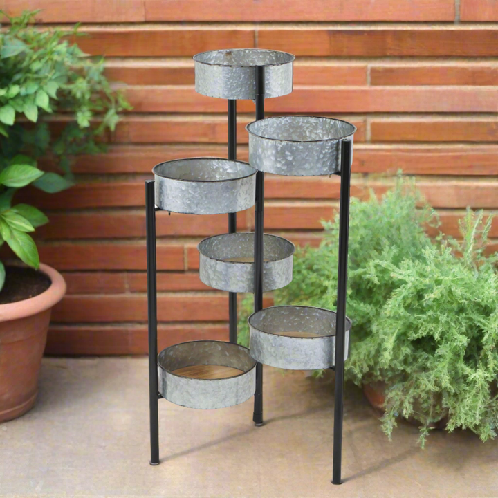 CHEUNGS Carina 6 Pot Metal Folding Plant Stand