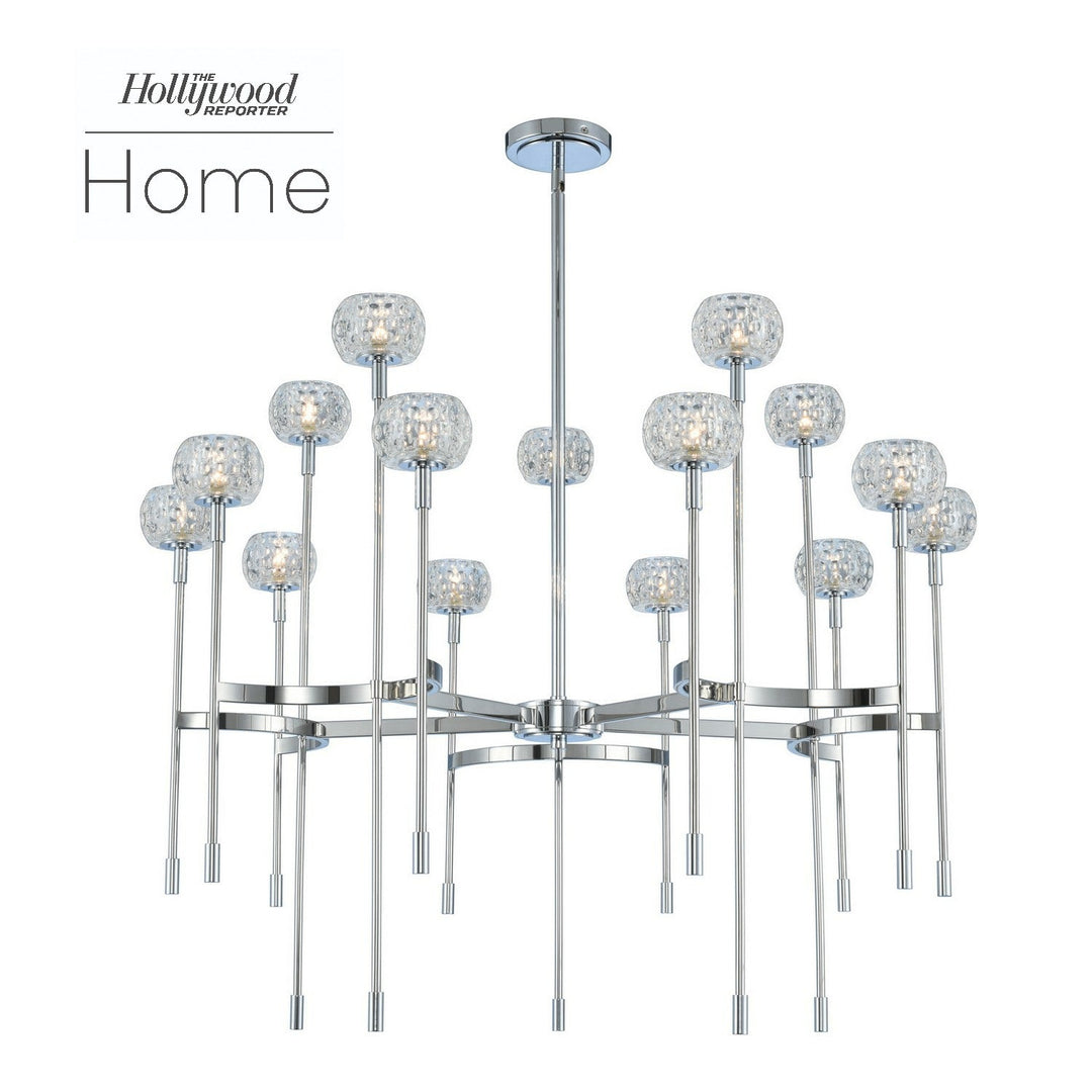 Kalco Mae (10 + 5) Light 2 Tier Chandelier