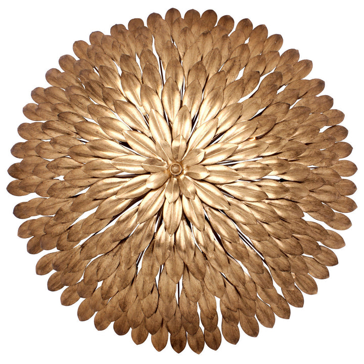 Crystorama Crystorama Broche 6 Light Antique Gold Semi Flush Mount