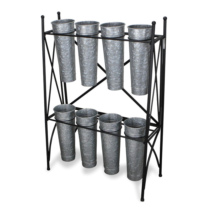 CHEUNGS Kora 8 Pot Folding Metal Plant Stand