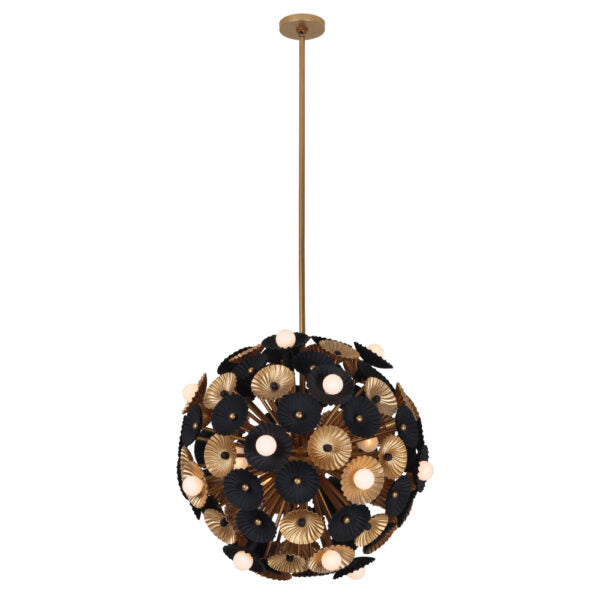 Kalco Damask 28 LT Orb Pendant