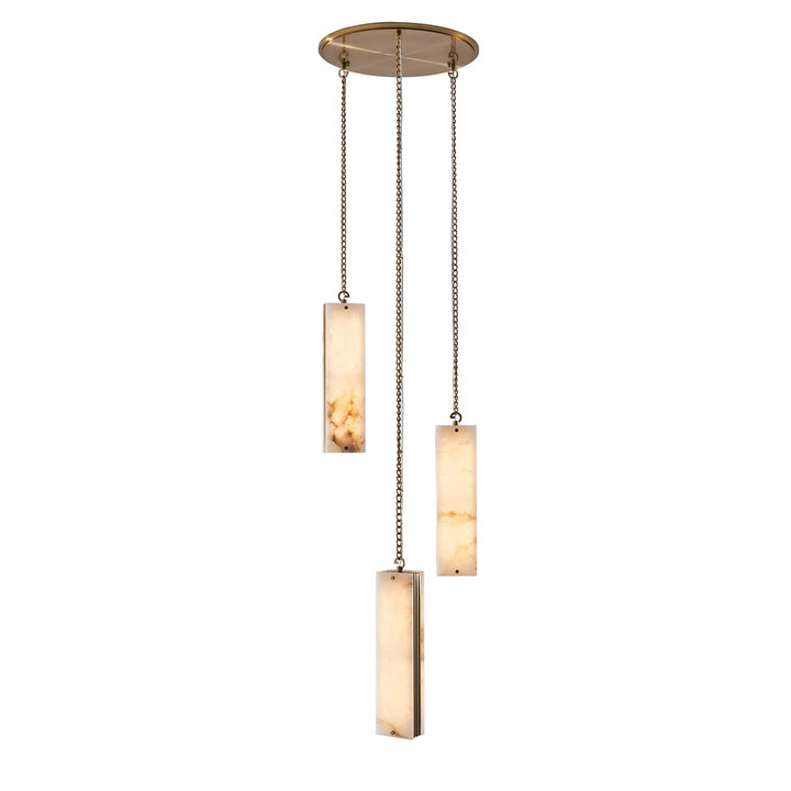 Kalco Vertical Three Drop LED Pendant