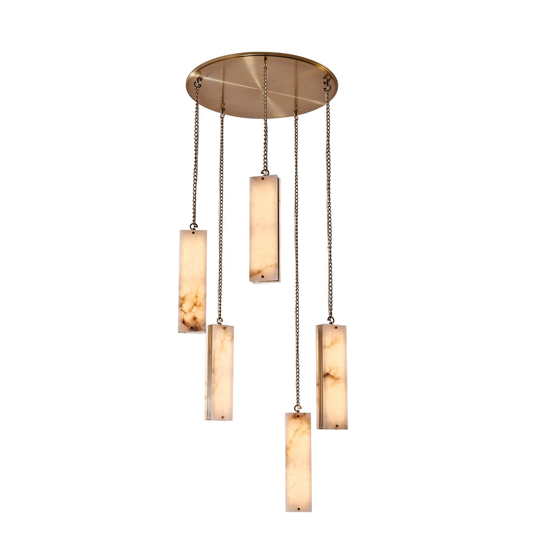 Kalco Vertical Five Drop LED Pendant