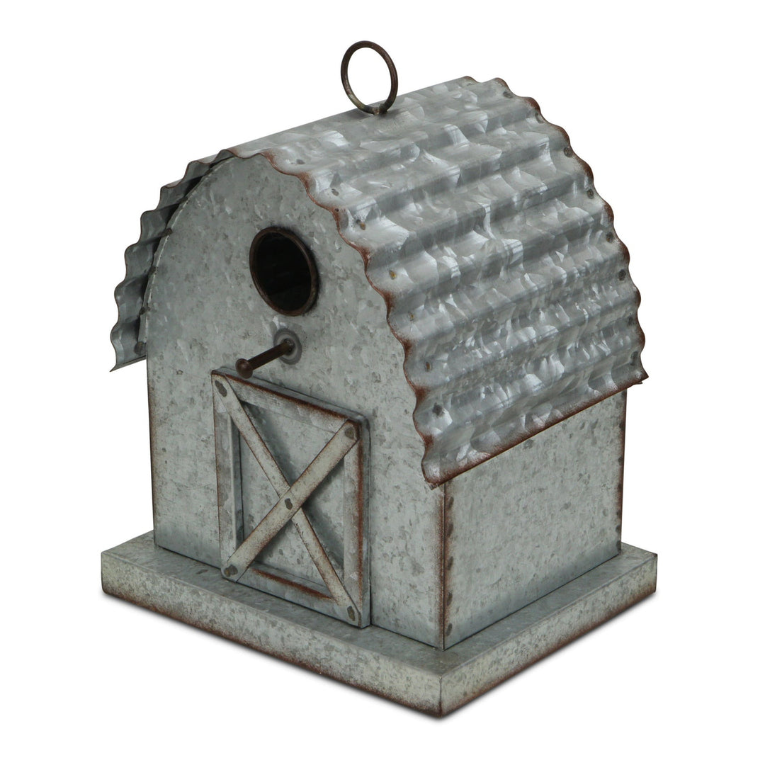 CHEUNGS Ethel Metal Hanging Birdhouse Décor - Curved