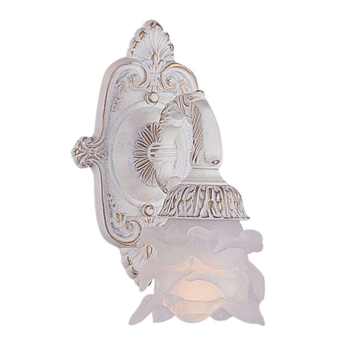 Crystorama Crystorama Paris Market 1 Light Antique White Sconce