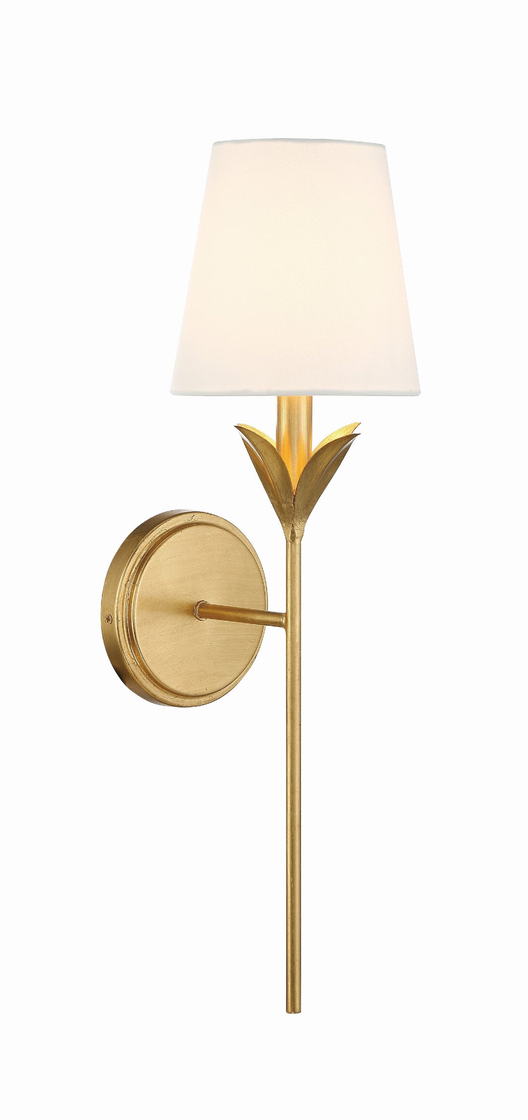 Crystorama Crystorama Broche 1 Light Antique Gold Sconce