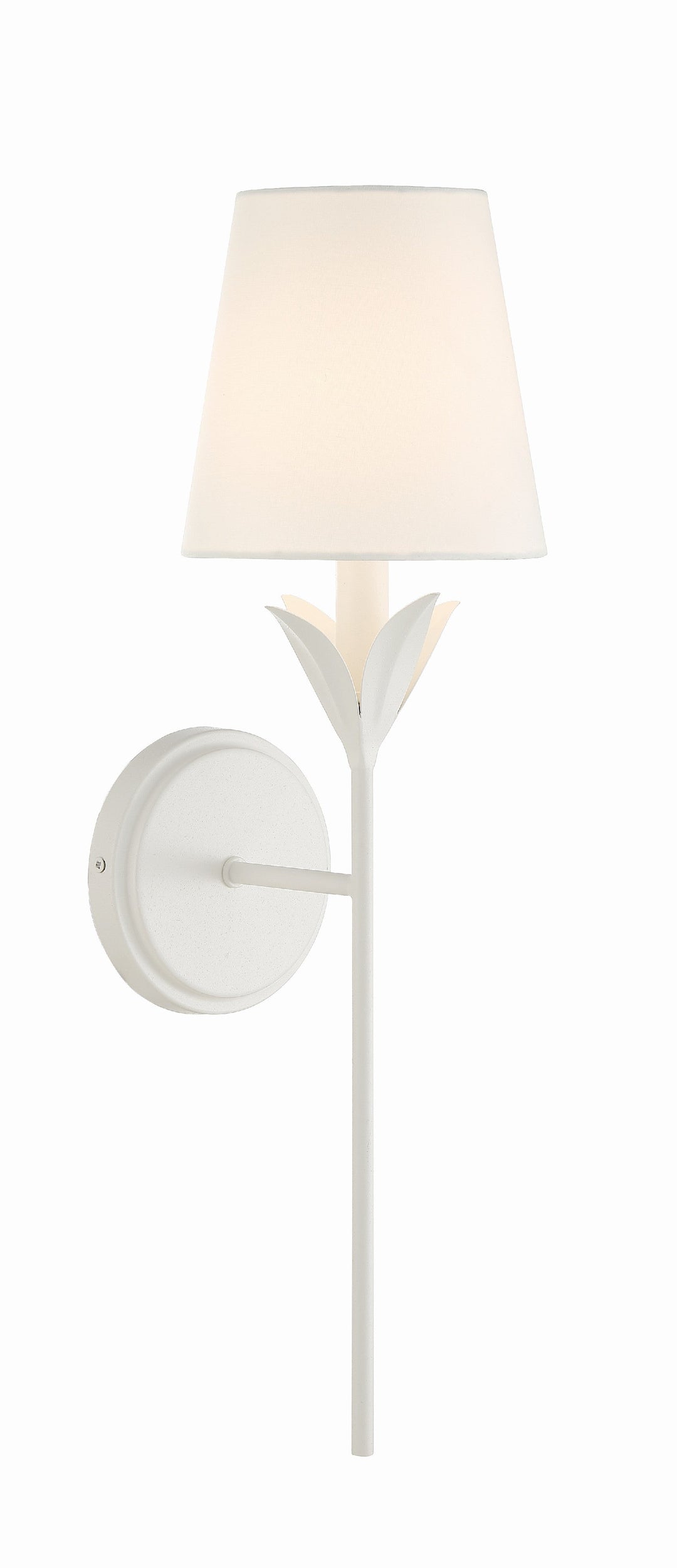 Crystorama Crystorama Broche 1 Light Matte White Sconce