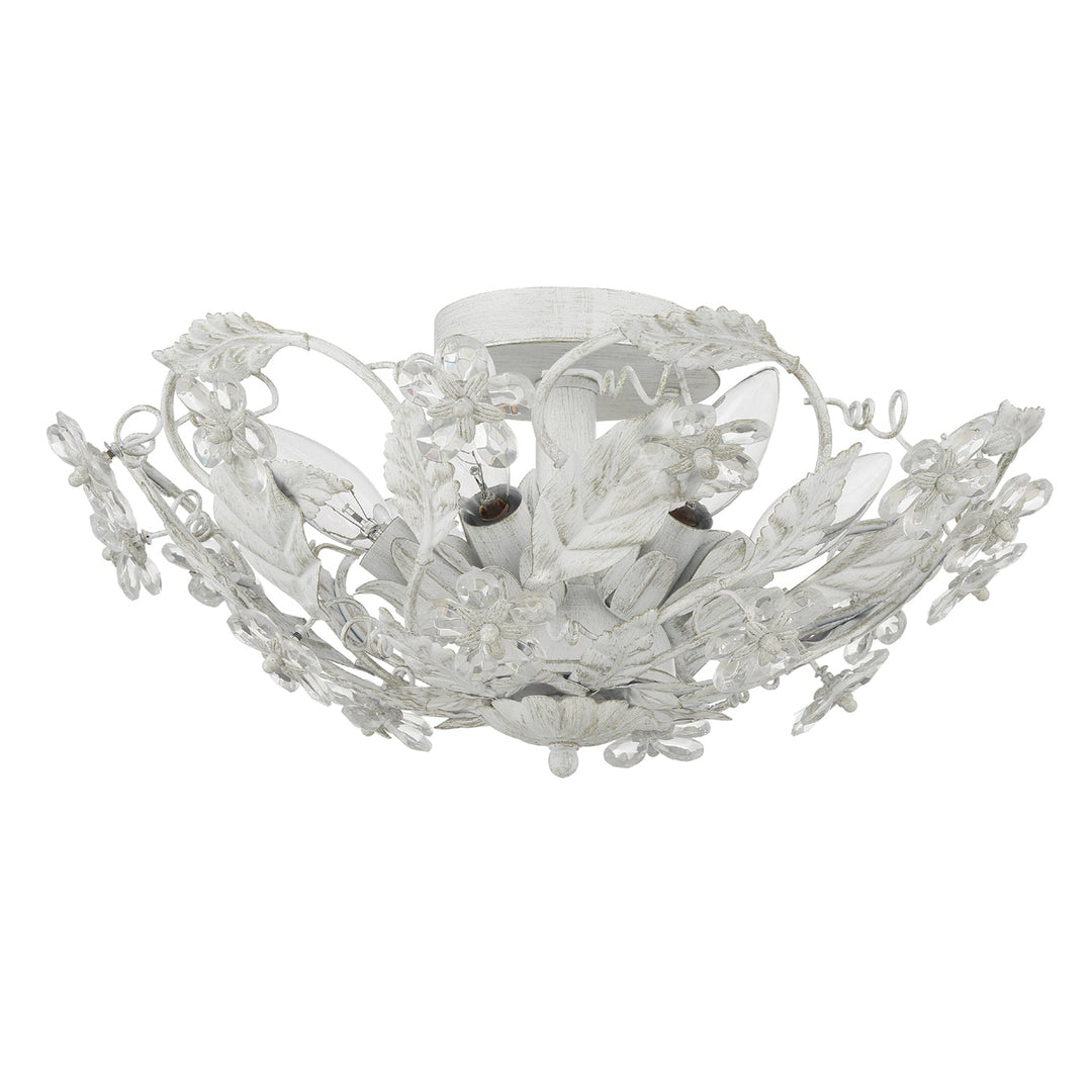 Crystorama Crystorama Paris Market 6 Light Antique White Semi Flush Mount