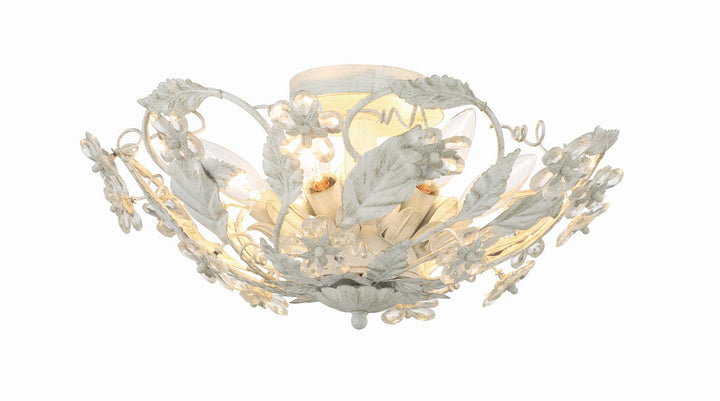 Crystorama Crystorama Paris Market 6 Light Antique White Semi Flush Mount