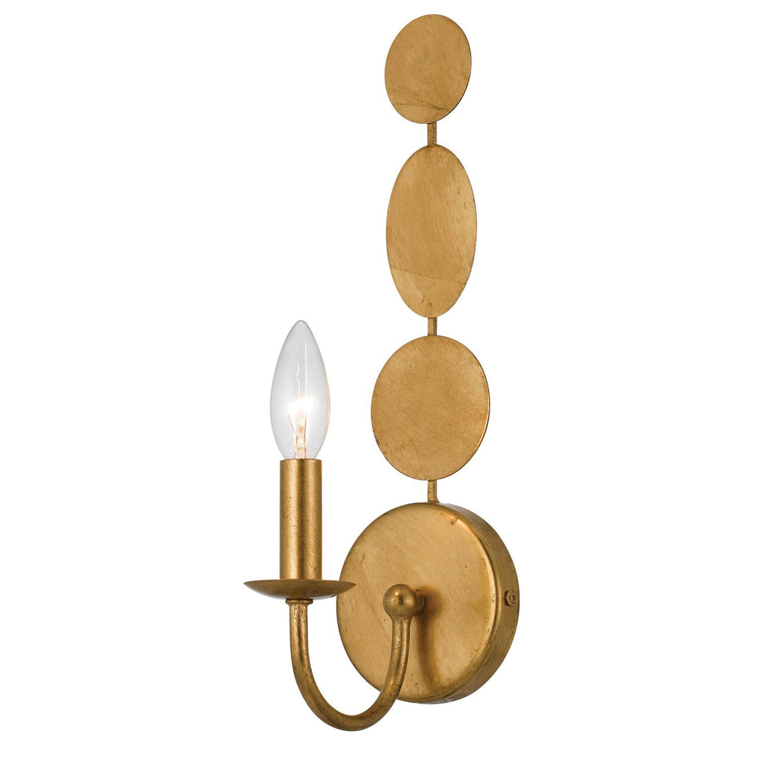 Crystorama Crystorama Layla 1 Light Antique Gold Sconce