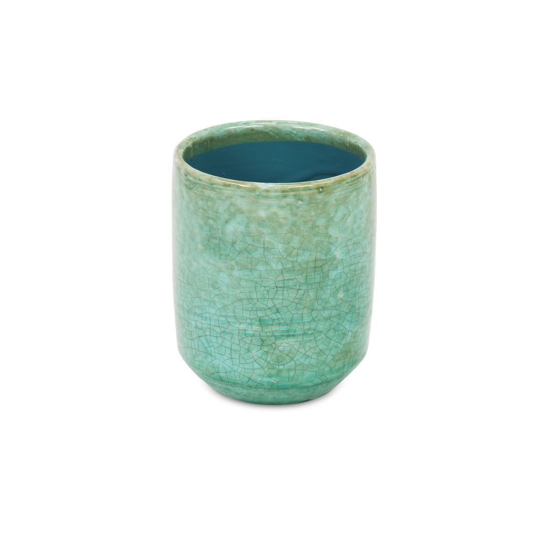 CHEUNGS Lavina Mosaic Pattern Green Ceramic Pot - Medium