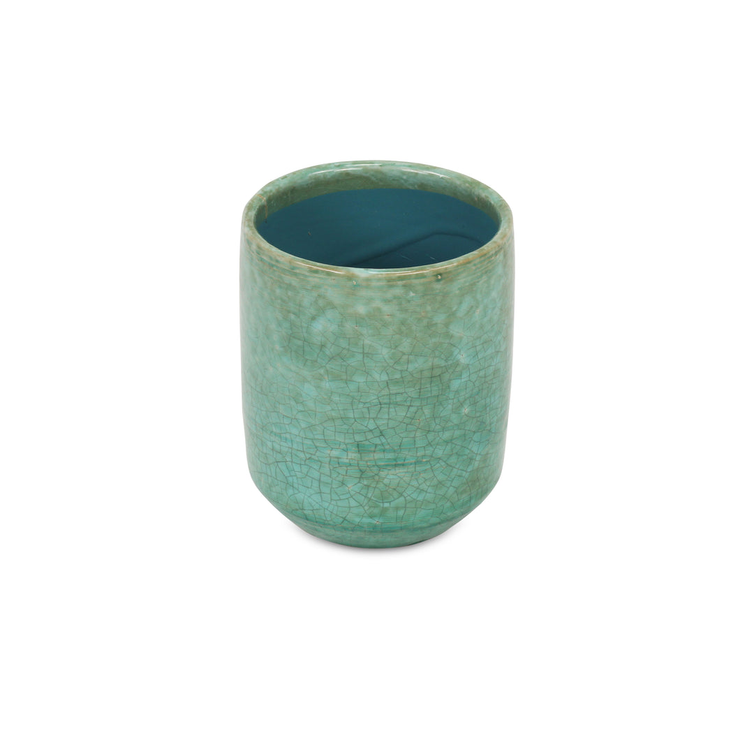 CHEUNGS Lavina Mosaic Pattern Green Ceramic Pot - Medium