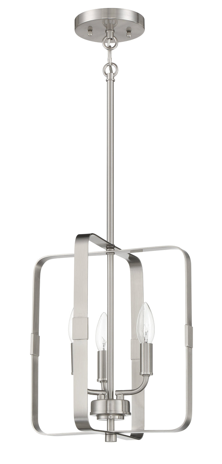 Stowe 3 Light Foyer in Brushed Polished Nickel Pendant Craftmade