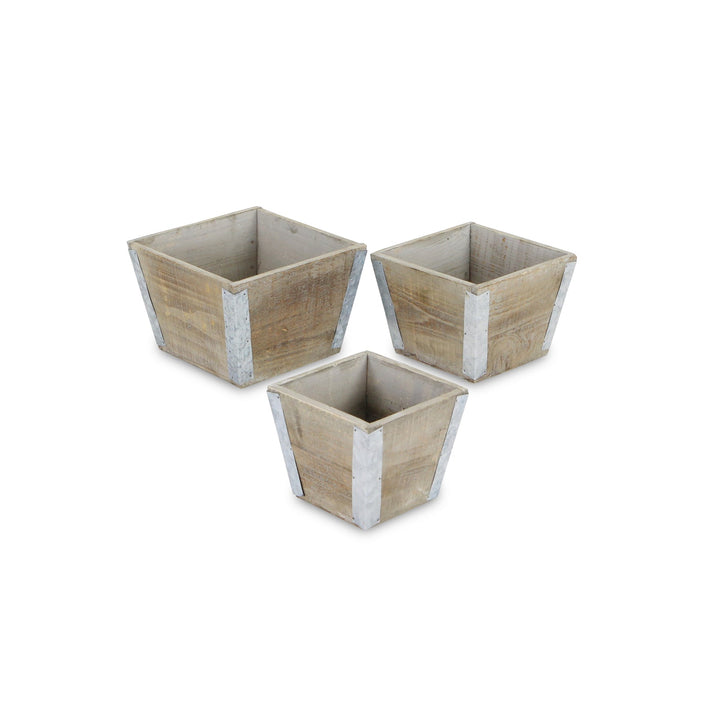 CHEUNGS Samil Tapered Set of 3 Square Planters