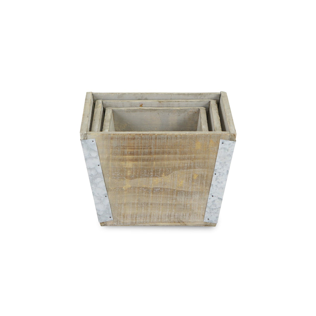 CHEUNGS Samil Tapered Set of 3 Square Planters