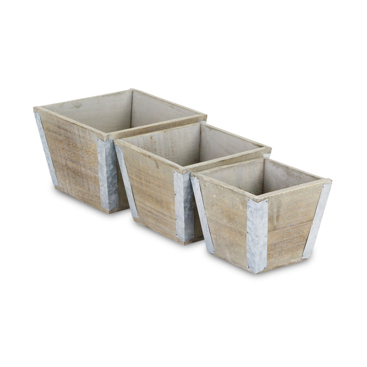 CHEUNGS Samil Tapered Set of 3 Square Planters