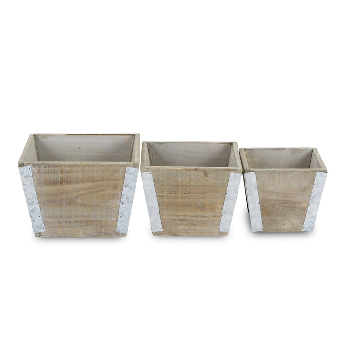 CHEUNGS Samil Tapered Set of 3 Square Planters