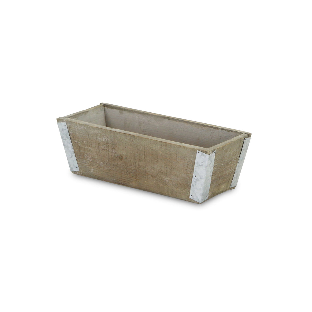 CHEUNGS Samil Tapered Rectangular Wood Planter - Small