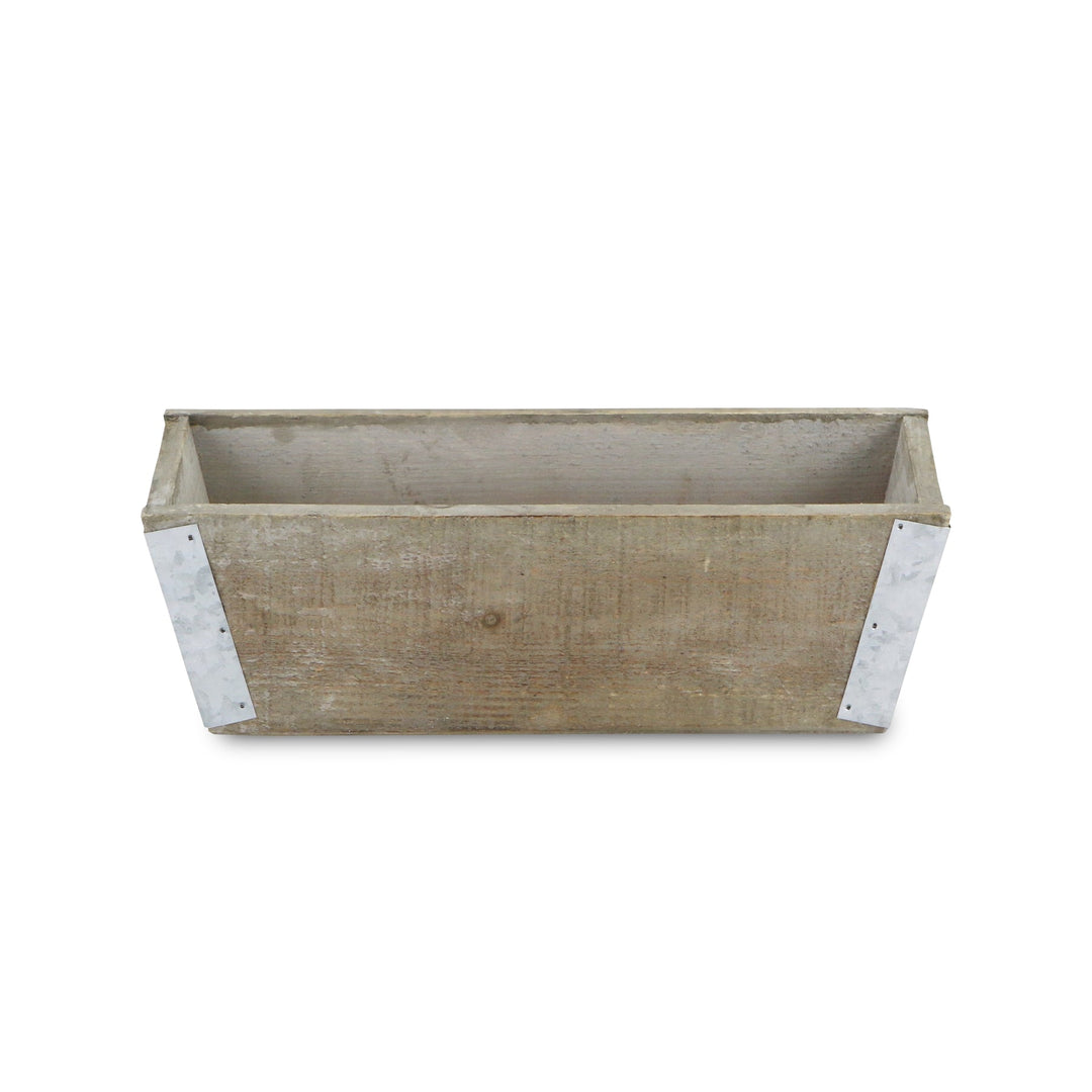 CHEUNGS Samil Tapered Rectangular Wood Planter - Small