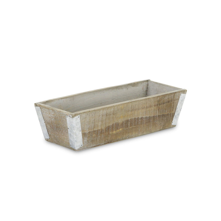 CHEUNGS Samil Tapered Rectangular Wood Planter - Large