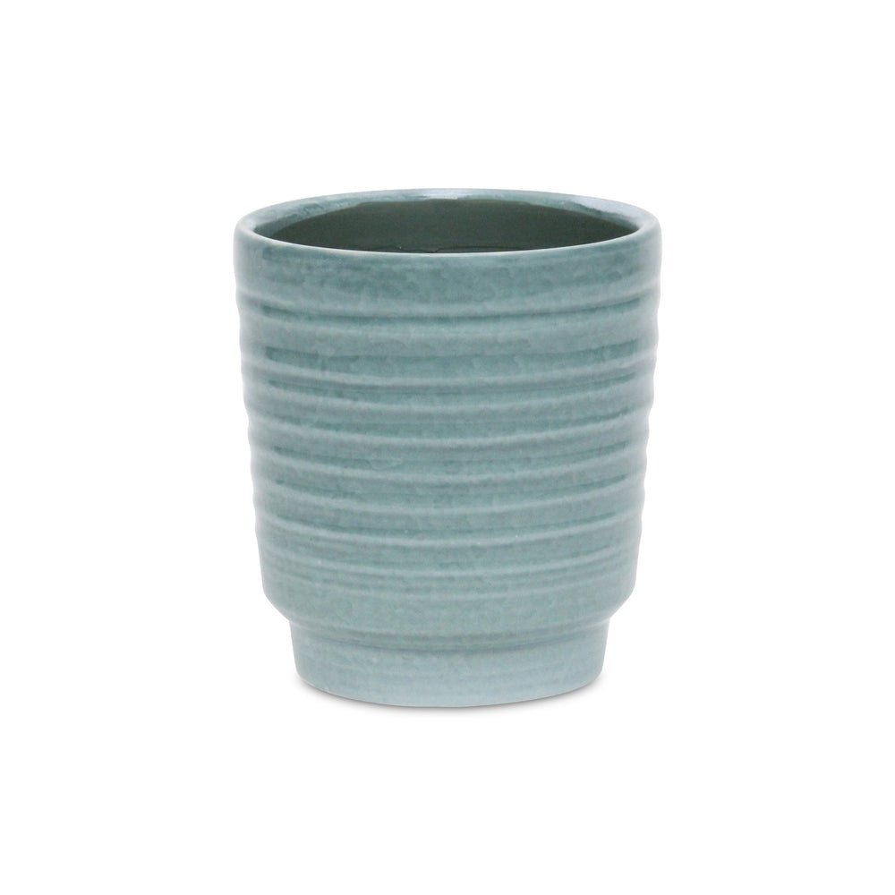 CHEUNGS Celadi Green Rippled Ceramic Pot - X-Large