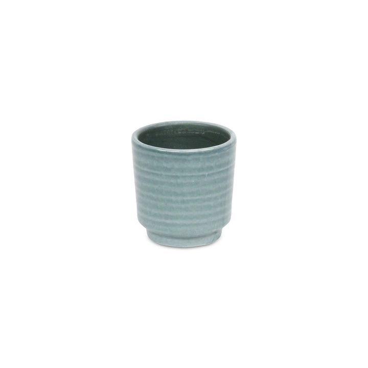 Celadi Green Rippled Ceramic Pot - Small CHEUNGS