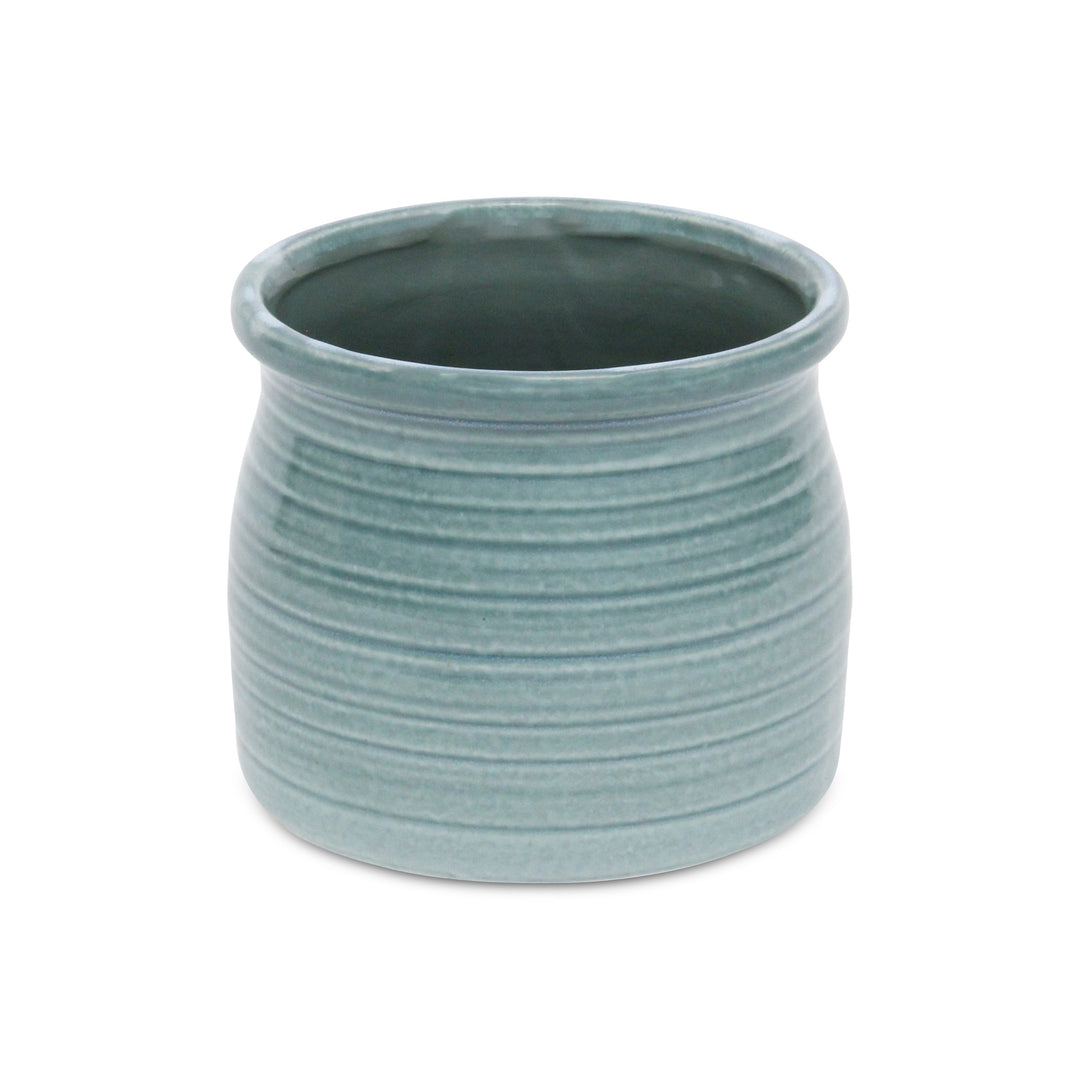 CHEUNGS Kifon Green Curved Ceramic Pot - Large